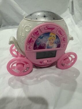 Disney Cinderella Carriage Magic Projection Alarm Clock